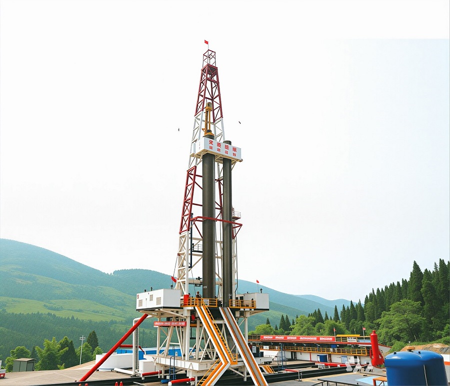 Cluster-well-drilling-rig-transport-device-betweel-wells