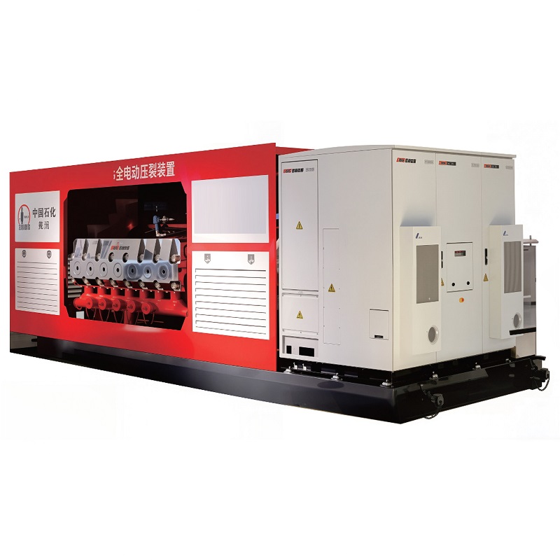 Electric fracturing skid in field service